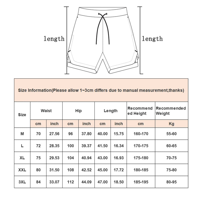 Shorts de Compressão 2 em 1 para treino - Sempre Fit