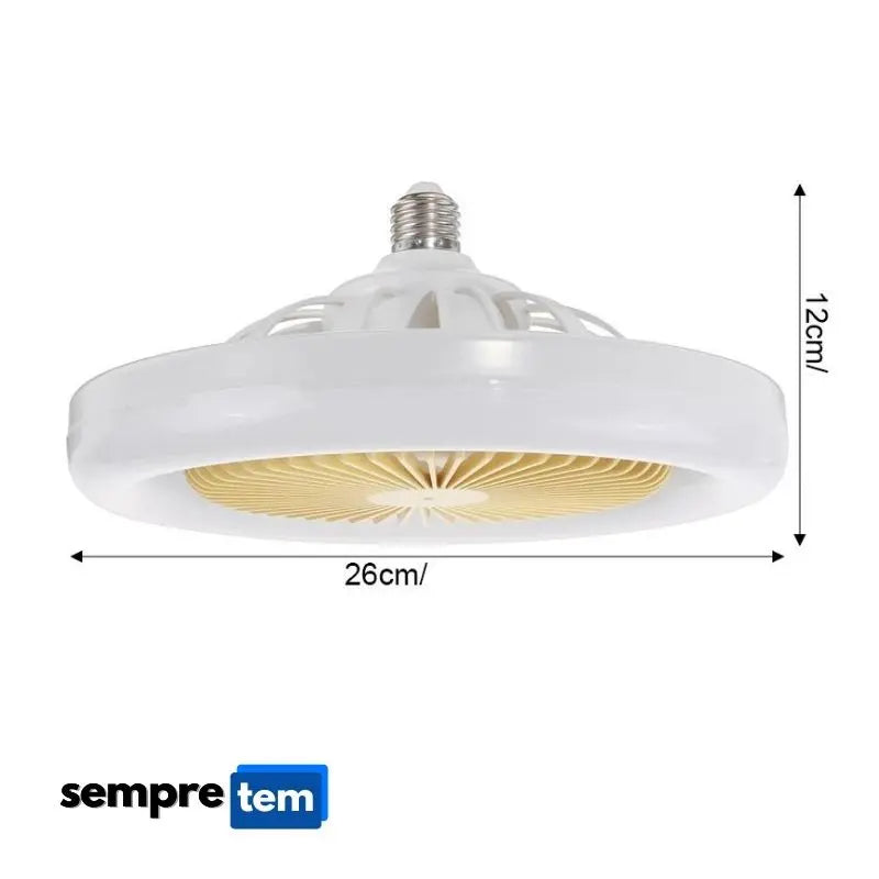 Ventilador Aerollumi 2 em 1 com Luminária Led + Brinde